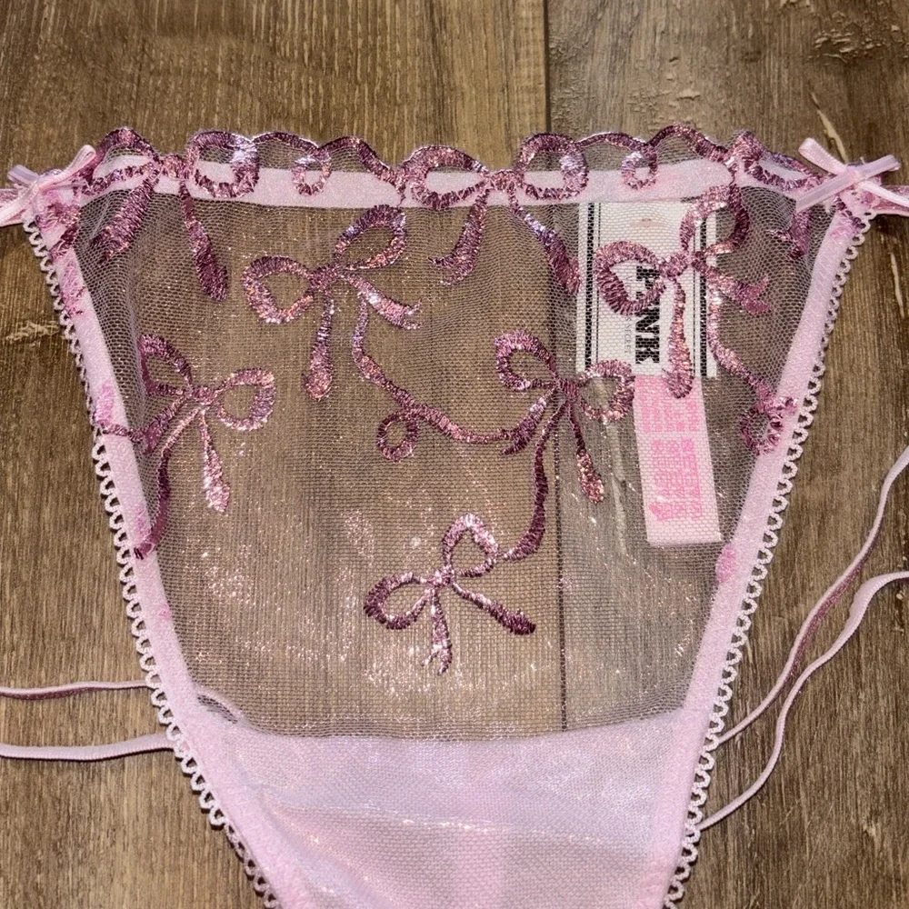 LoveShackFancy X PINK Strappy Thong Panty - Picture 4 of 8